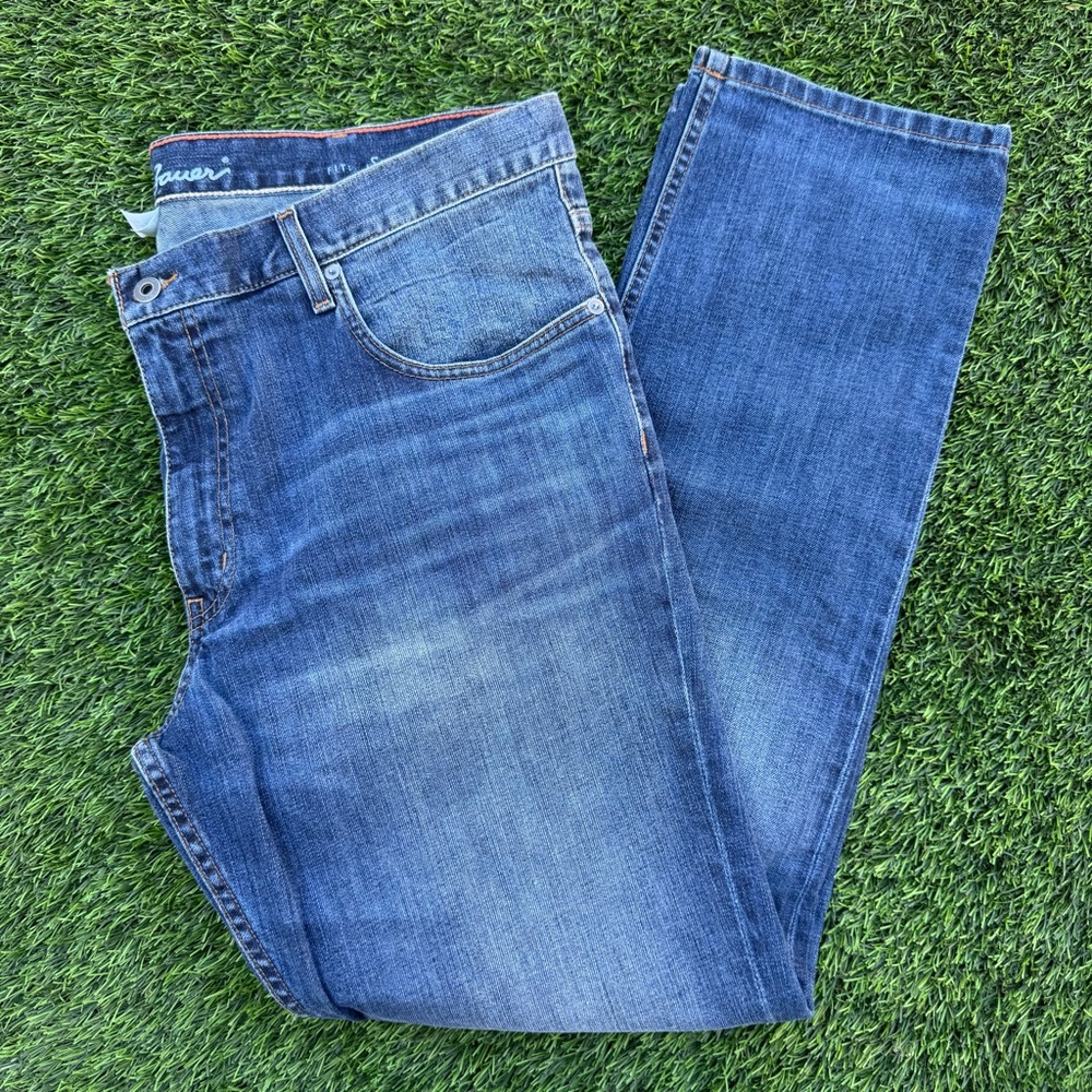 Eddie Bauer Men's Classic Indigo Fit Slim Jeans Size 40x32